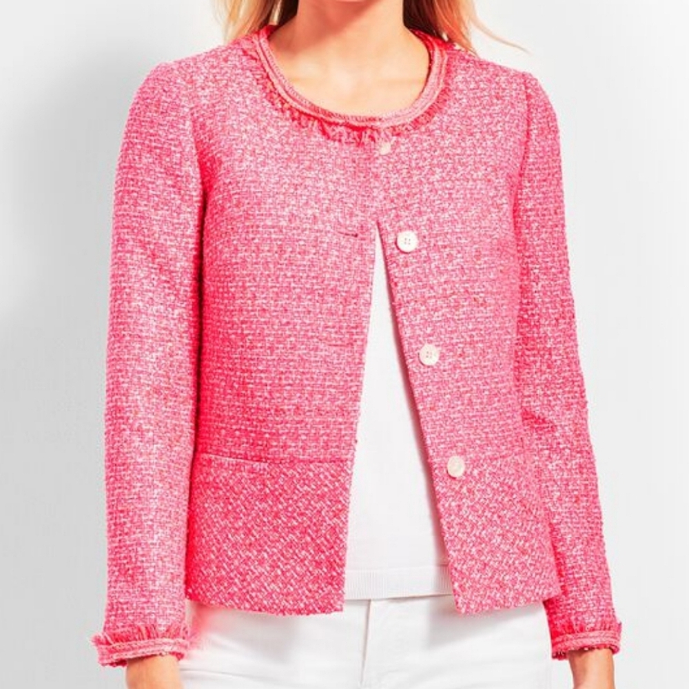 NWT Talbots Tweed Peplum Jacket